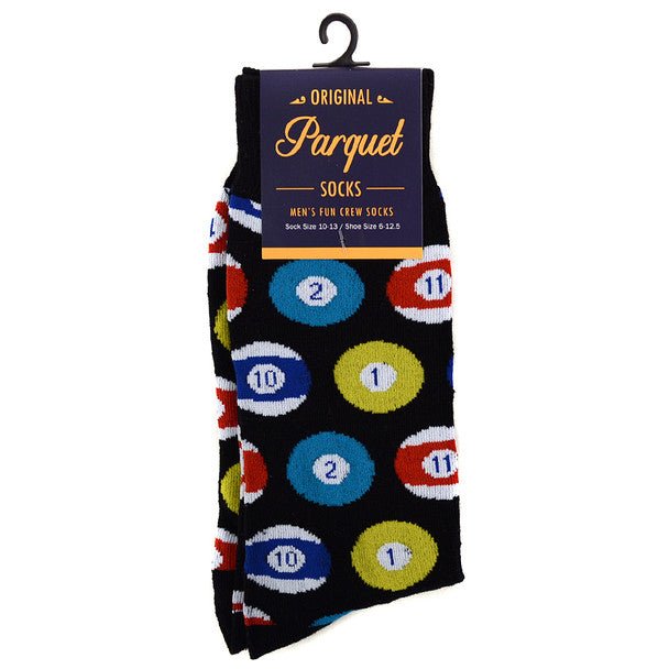 Men's Pocket Ball Novelty Socks NVS1784-BLK - Bundle Bus