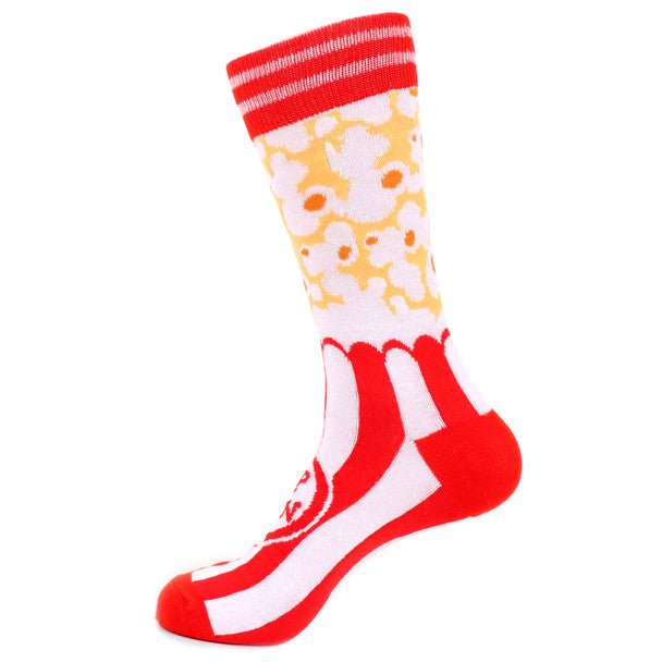 Men's Popcorn Novelty Socks - NVS19509-RD - Bundle Bus