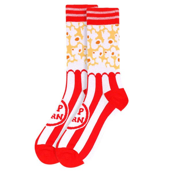 Men's Popcorn Novelty Socks - NVS19509-RD - Bundle Bus