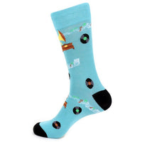 Men's Record Player Novelty Socks - NVS19524-NVY - Bundle Bus