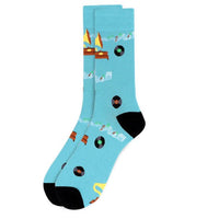 Men's Record Player Novelty Socks - NVS19524-NVY - Bundle Bus