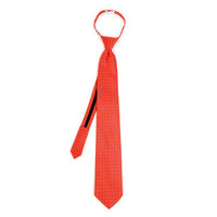 Men's Red Dots Zipper Tie - MPWZ-RD1 - Bundle Bus