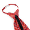 Men's Red Dots Zipper Tie - MPWZ-RD3 - Bundle Bus