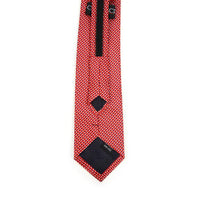 Men's Red Dots Zipper Tie - MPWZ-RD3 - Bundle Bus