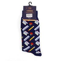 Men's School Supplies Novelty Socks NVS1762 - Bundle Bus