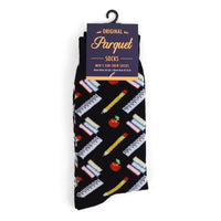 Men's School Supplies Novelty Socks NVS1762 - Bundle Bus