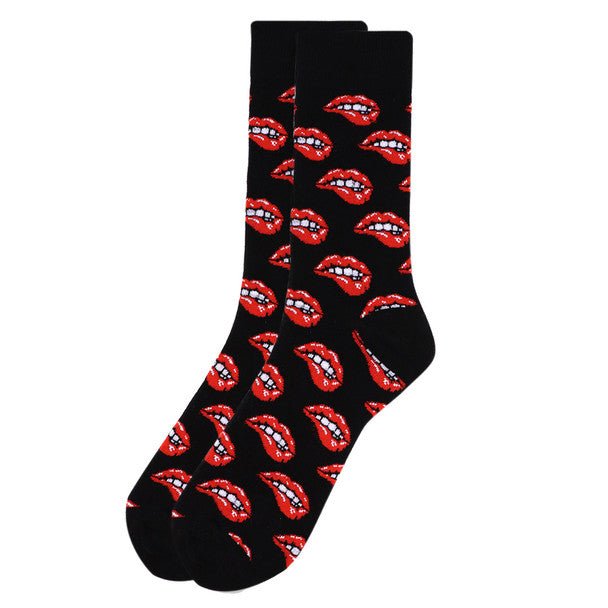 Men's Sexy Lip Bite Novelty Socks NVS1765 - Bundle Bus