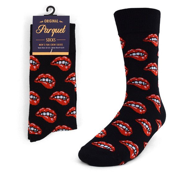 Men's Sexy Lip Bite Novelty Socks NVS1765 - Bundle Bus