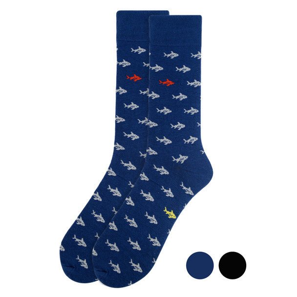 Men's Shark Novelty Socks - NVS19311 - Bundle Bus