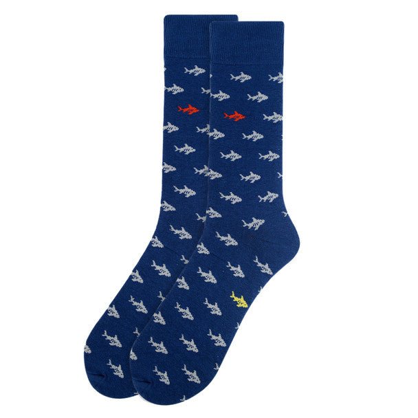 Men's Shark Novelty Socks - NVS19311 - Bundle Bus