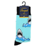 Men's Shark Novelty Socks - NVS19582-BL - Bundle Bus