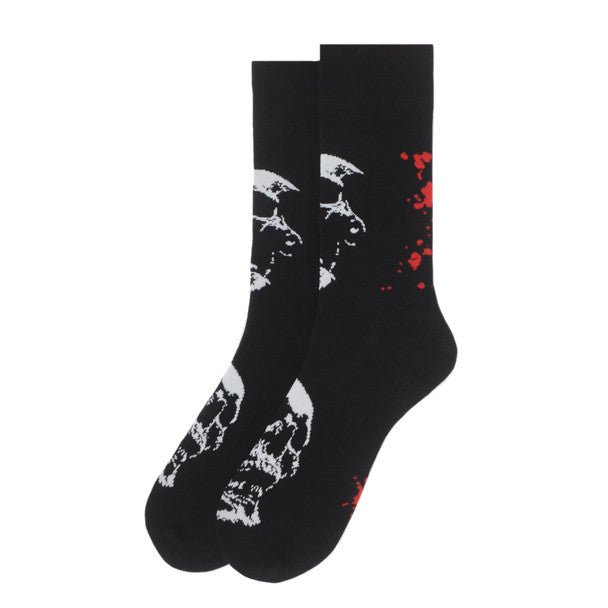 Men's Skull Novelty Socks - NVS19596-BK - Bundle Bus