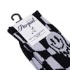 Men's Smiley Checkerboard Novelty Socks-NVPS2034 - Bundle Bus