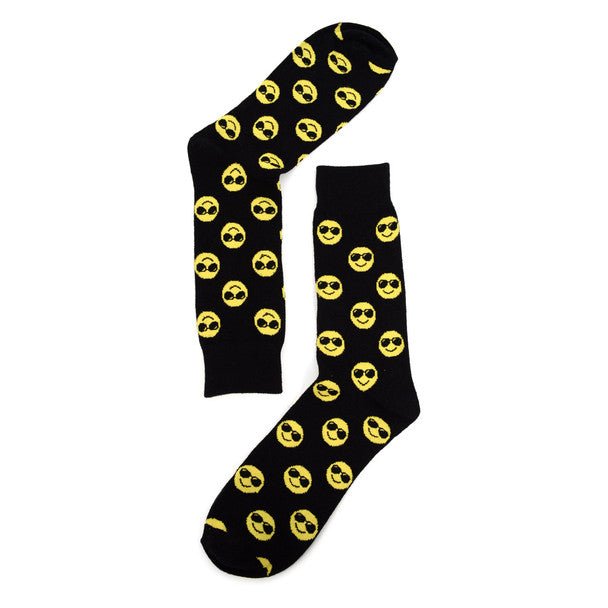 Men's Smiley Face Novelty Socks - NVS1802 - Bundle Bus