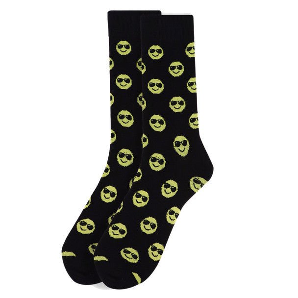 Men's Smiley Face Novelty Socks - NVS1802 - Bundle Bus