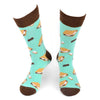 Men's S'mores Novelty Socks - NVS19552-TQ - Bundle Bus