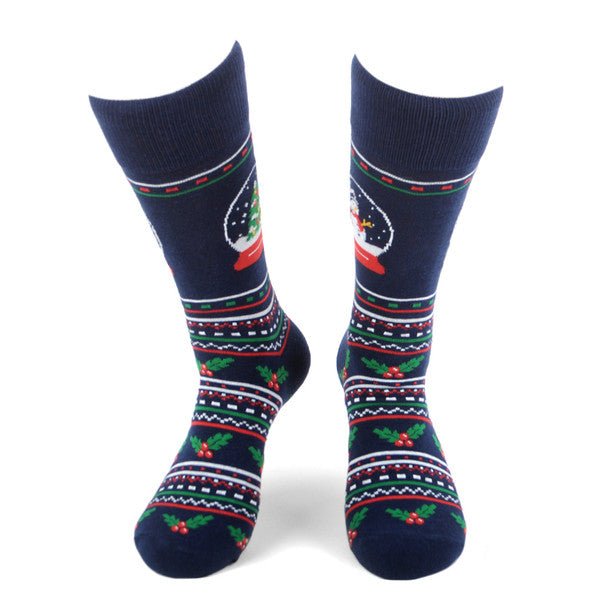 Men's Snow Globe Novelty Socks - NVS19561-NV - Bundle Bus