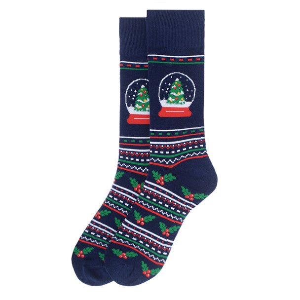 Men's Snow Globe Novelty Socks - NVS19561-NV - Bundle Bus