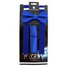 Men's Solid Color Clip-on Suspenders, Bow Tie and Pocket Square - BTHSU6308 - Bundle Bus