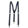 Men's Solid Color Clip-on Suspenders, Bow Tie and Pocket Square - BTHSU6308 - Bundle Bus