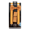 Men's Solid Color Clip-on Suspenders, Bow Tie and Pocket Square - BTHSU6308 - Bundle Bus