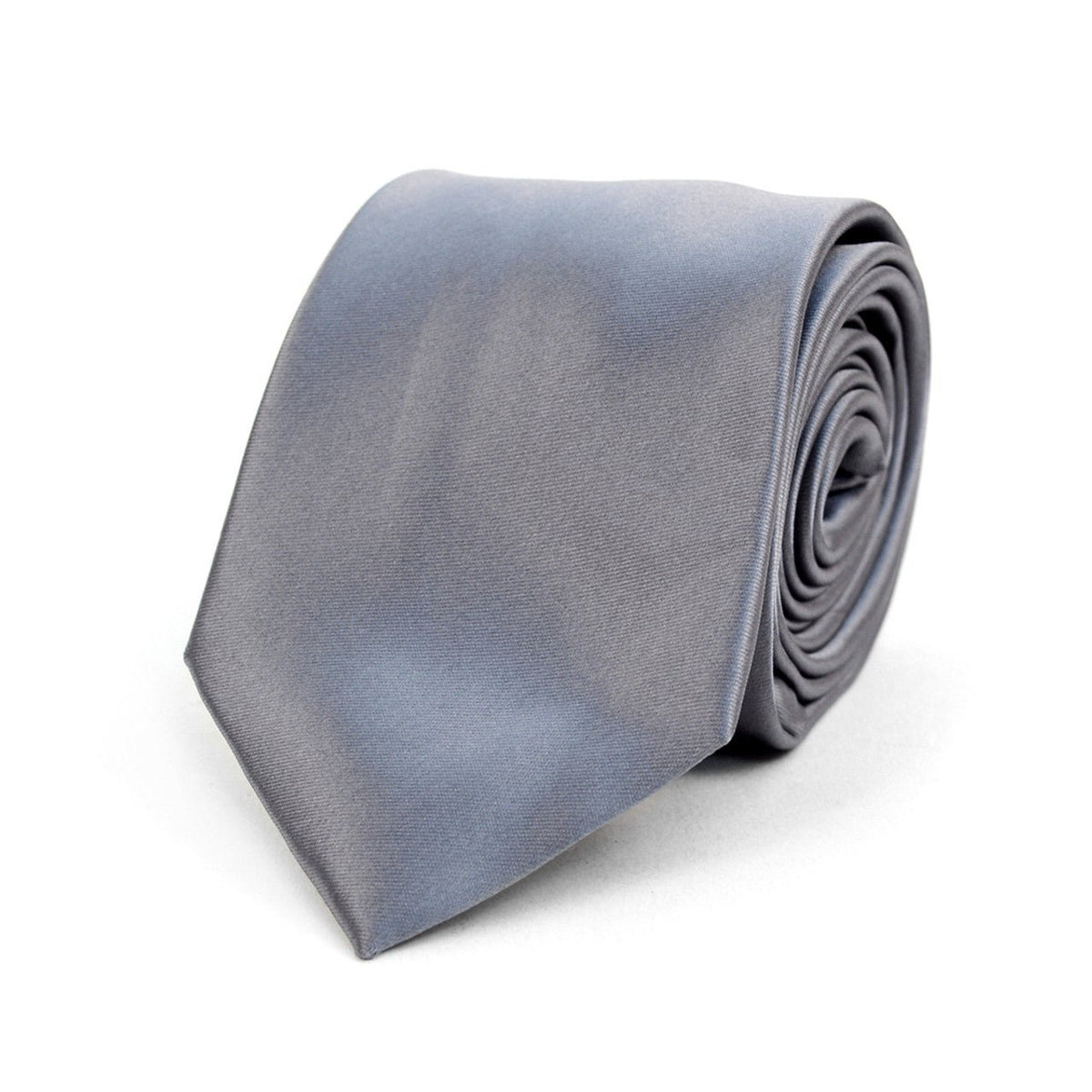Men's Solid Color Premium Quality Formal Ties with Decorative Tipping - MPW7308 - Bundle Bus