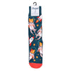 Men's Space Cats Novelty Socks - NVS19549-GRNV - Bundle Bus