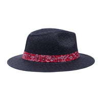 Men's S/S Paisley Bandana Banded Fashion Fedora hat-FSS17138 - Bundle Bus