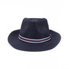 Men's S/S Tri-Color Banded Wide Brim Fashion Fedora Hat- FSS17128 - Bundle Bus