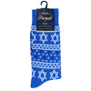 Men's Star of David - Hanukkah - Novelty Socks- NVS19613-BL - Bundle Bus