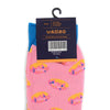 Men's Strawberry Doughnut Novelty Socks NVS1788-PK - Bundle Bus