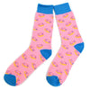 Men's Strawberry Doughnut Novelty Socks NVS1788-PK - Bundle Bus