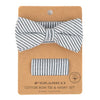 Men's Striped Seersucker Cotton Bow Tie & Hanky Set - CTBH1732 - Bundle Bus