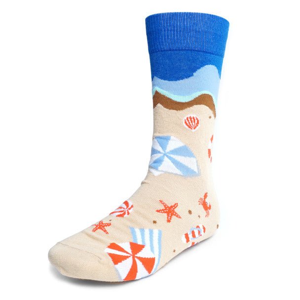 Men's Summer Beach Novelty Socks - NVS19405 - Bundle Bus