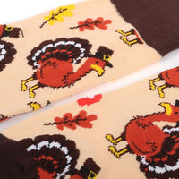 Men's Thanksgiving Turkey Novelty Socks - NVS19560-TN - Bundle Bus