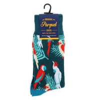 Men's Tropical Birds Novelty Socks - NVS19584 - Bundle Bus