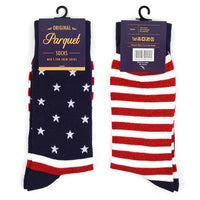 Men's USA Stars & Stripes Novelty Socks NVS1738 - Bundle Bus