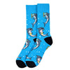 Men's Vacation Sharks Novelty Socks - NVS19547-BL - Bundle Bus