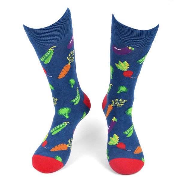 Men's Vegetables Novelty Socks - NVS19554-CHAR - Bundle Bus