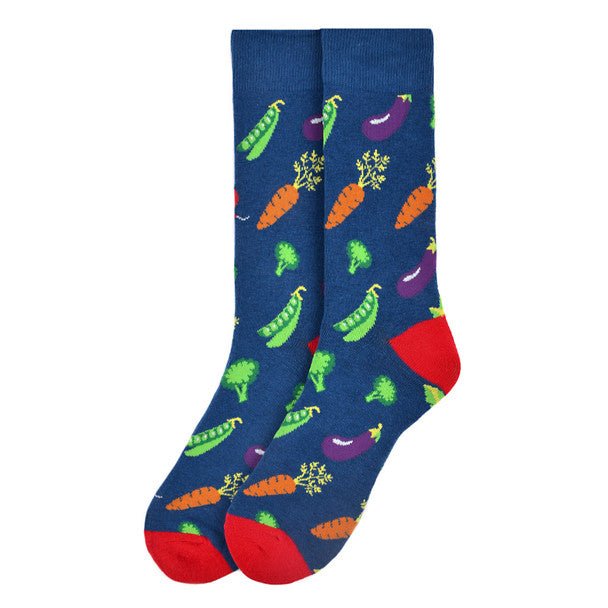 Men's Vegetables Novelty Socks - NVS19554-CHAR - Bundle Bus