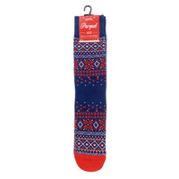 Men's Vintage Winter Pattern Novelty Socks - NVS19567-NV - Bundle Bus