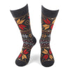 Men's Vintage Winter Pattern Novelty Socks - NVS19568-CHAR - Bundle Bus