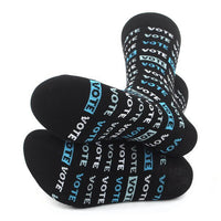 Men's Vote 2 Novelty Socks - NVS19566-BK - Bundle Bus