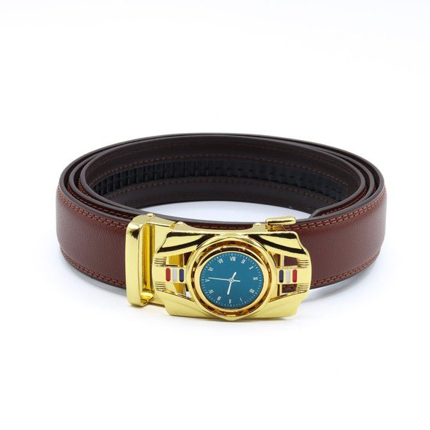 Men's Watch Rotating Ratchet Belt -MGLBB57-GD - Bundle Bus