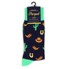 Men's Wild West Novelty Socks - NVS19521-BK - Bundle Bus