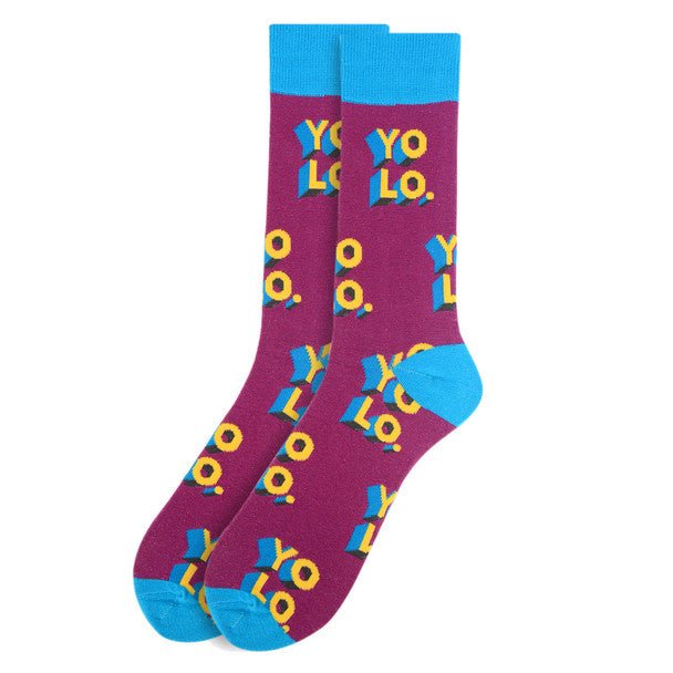 Men's "YOLO"Novelty Socks - NVS1905 - Bundle Bus