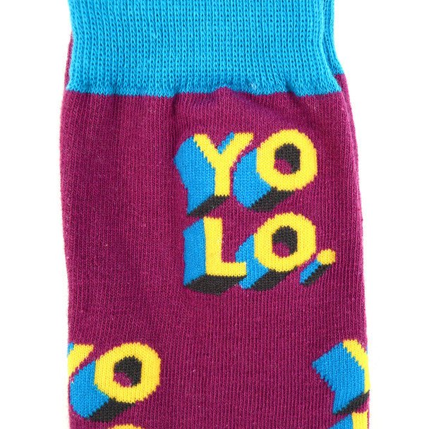 Men's "YOLO"Novelty Socks - NVS1905 - Bundle Bus