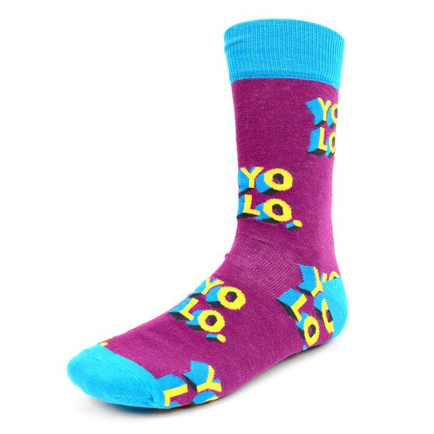 Men's "YOLO"Novelty Socks - NVS1905 - Bundle Bus