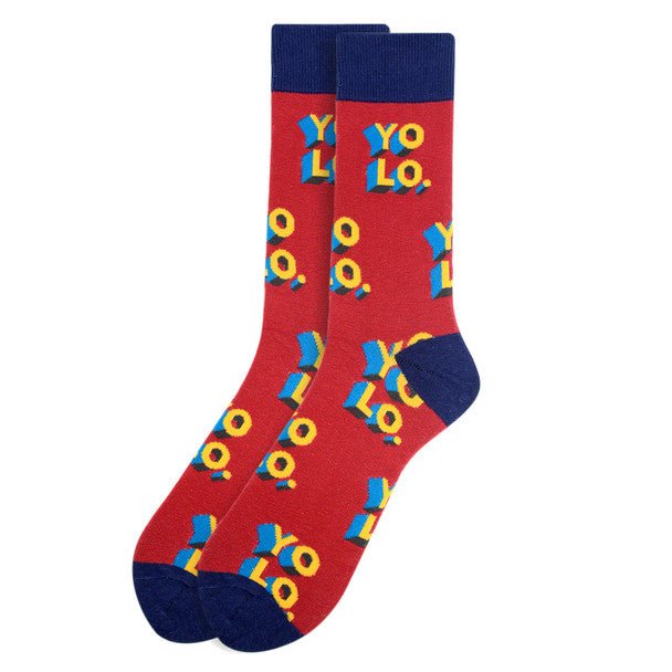 Men's "YOLO"Novelty Socks - NVS1905 - Bundle Bus