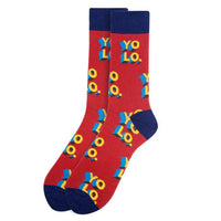 Men's "YOLO"Novelty Socks - NVS1905 - Bundle Bus